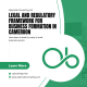 Legal and Regulatory Framework for Business Formation in Cameroon